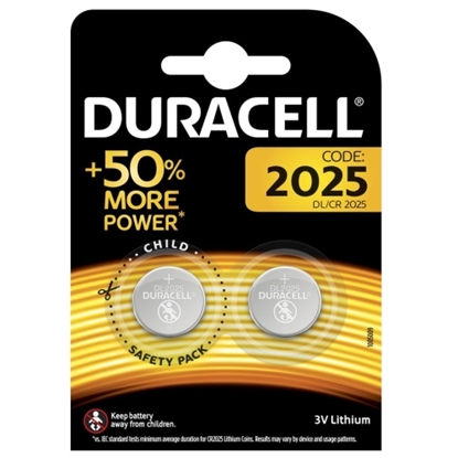Attēls no DURACELL DL2025 BLISTER PACK 2PCS.
