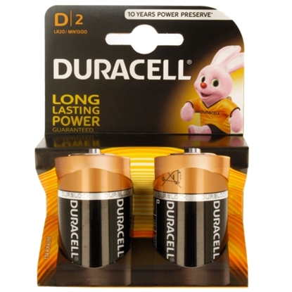 Изображение Duracell MN 1300 Basic D (LR20) blister pack 2pcs