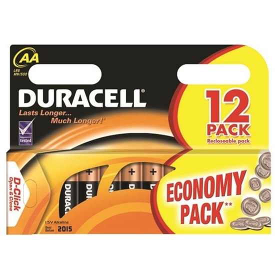 Изображение Duracell MN 1500 Basic AA (LR6) Blister Pack 12pcs