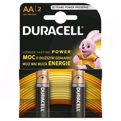 Attēls no Duracell MN 1500 Basic AA (LR6) Blister Pack 2pcs