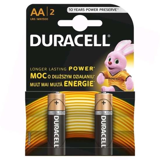 Изображение Duracell MN 1500 Basic AA (LR6) Blister Pack 2pcs