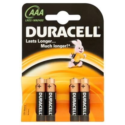 Attēls no Duracell MN 2400 Basic AAA (LR03) Blister Pack 4pcs.