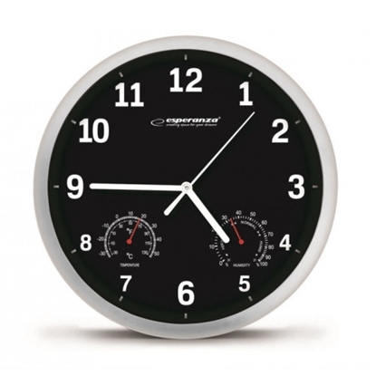 Picture of ESPERANZA EHC016K WALL CLOCK LYON  BLACK