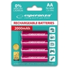 Picture of Esperanza EZA104R PRECHARGED HR6 2000MAH ALWAYS READY BLISTER PACK 4PCS.