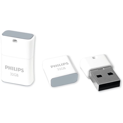 Attēls no Philips USB 2.0 Flash Drive Pico Edition (Gray) 32GB