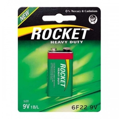 Picture of Rocket 6F22-1BB (9V) Blister Pack 1pcs
