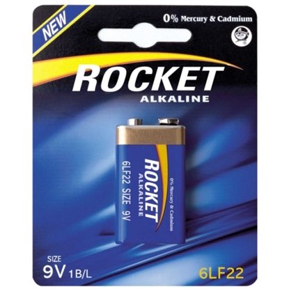 Picture of Rocket 6LR22-1BB (9V) Blister Pack 1pcs
