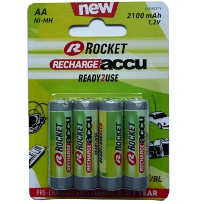 Picture of Rocket Precharged HR6 2100MAH ALWAYS READY Blister Pack 4pcs.