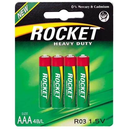 Attēls no Rocket R03-4BB (AAA) Blister Pack 4pcs
