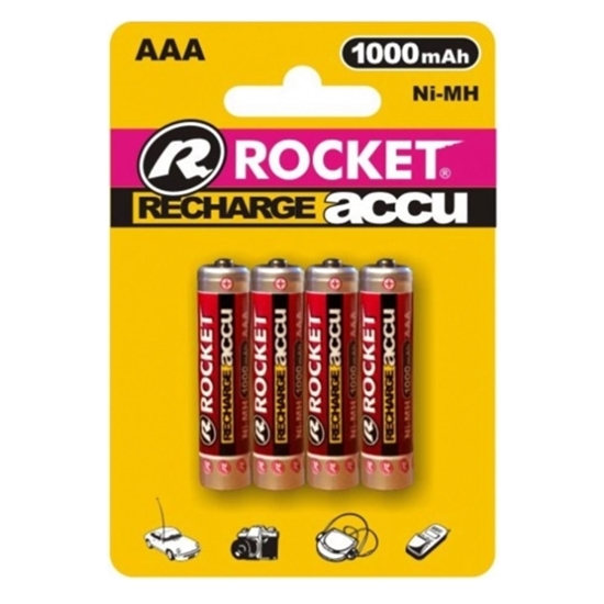 Picture of Rocket rechargeable HR03 1000mAh Blister Pack 4pcs.