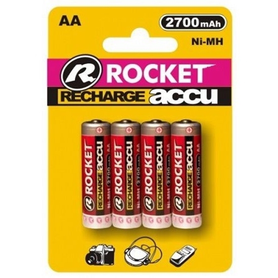 Picture of Rocket rechargeable HR6 2700mAh Blister Pack 4pcs.