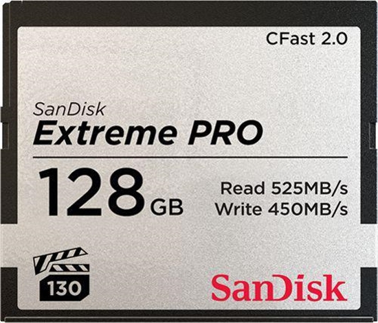 Picture of SanDisk CFAST 2.0 VPG130   128GB Extreme Pro     SDCFSP-128G-G46D