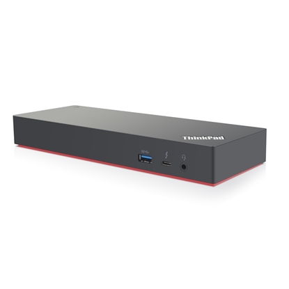 Picture of Lenovo 40AN0135EU laptop dock/port replicator Wired Thunderbolt 3 Black, Red