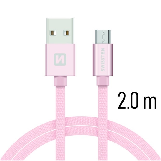 Изображение Swissten Textile Quick Charge Universal Micro USB Data and Charging Cable 2.0m