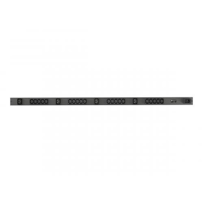 Picture of Vertiv Geist rPDU, basic, 0U, input C20 230V 16A, outputs (20)C13 | (4)C19 power distribution unit (PDU) 24 AC outlet(s) Black