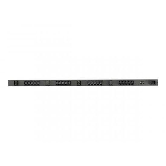 Picture of Vertiv Geist rPDU, basic, 0U, input C20 230V 16A, outputs (20)C13 | (4)C19 power distribution unit (PDU) 24 AC outlet(s) Black