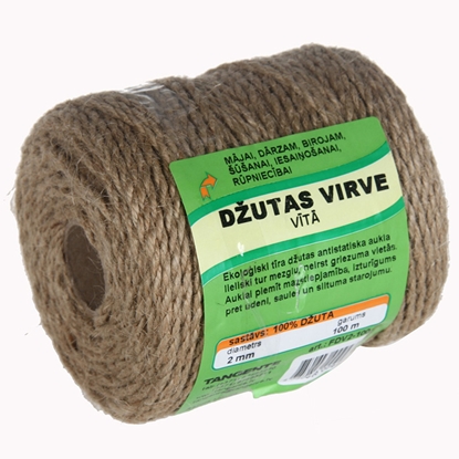 Attēls no Aukla vīta džutas d2mm 100m kartona spole