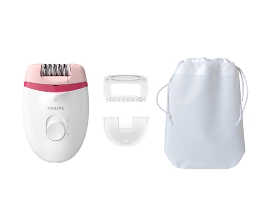 Изображение Philips Satinelle Essential Corded compact epilator BRE255/00 With opti-light for legs + 3 accessories