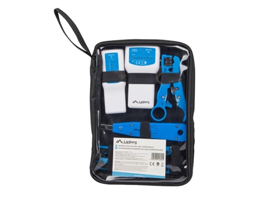 Изображение Zestaw narzędzi do budowy sieci LAN z testerem RJ45 RJ11 