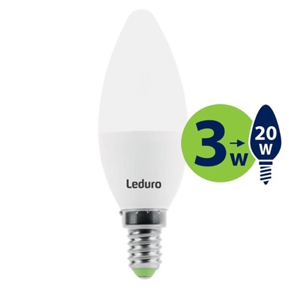Attēls no Light Bulb|LEDURO|Power consumption 3 Watts|Luminous flux 200 Lumen|2700 K|220-240V|Beam angle 360 degrees|21130