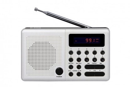 Изображение Radio Pliszka USB, FM białe