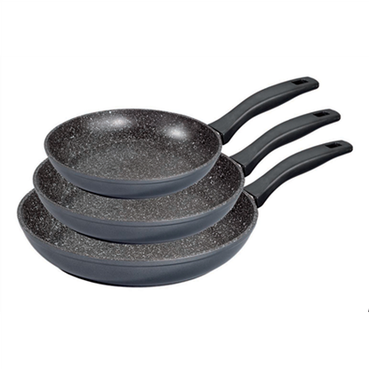 Picture of Stoneline | 6882 | Pan set of 3 | Frying | Diameter 16/20/24 cm | Suitable for induction hob | Fixed handle | Grey