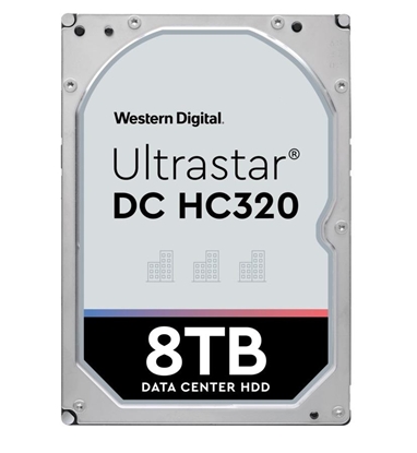Attēls no HDD|WESTERN DIGITAL ULTRASTAR|Ultrastar DC HC320|HUS728T8TALE6L4|8TB|SATA 3.0|256 MB|7200 rpm|3,5"|0B36404
