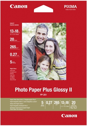 Attēls no Canon PP-201 13x18 cm 20 Sheets Photo Paper Plus Glossy II 265 g