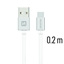 Attēls no Swissten Textile Universal Quick Charge 3.1 USB-C Data and Charging Cable 20 cm