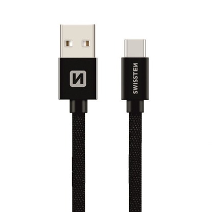 Picture of Swissten Textile Universal Quick Charge 3.1 USB-C Data and Charging Cable 3m