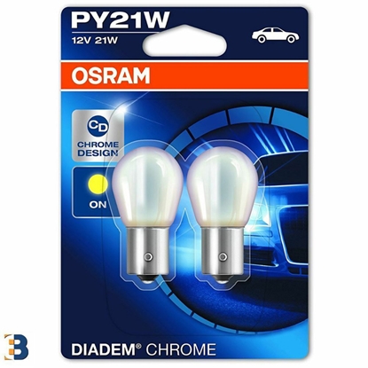 Attēls no Autospuldzes PY21W 12V 21W BAU15s DiademChrome 2gab.