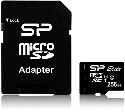 Attēls no Karta microSDXC 256GB U1 10MB/S CL10 elite + adapter