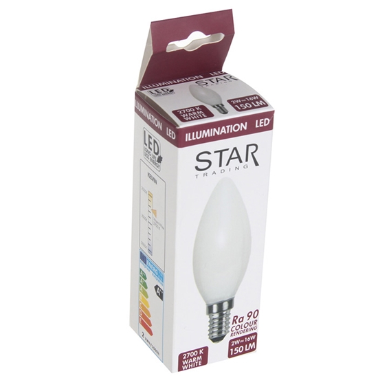 Picture of Spuldze Opaque C35 2W(16)/927 E14 150lm /10