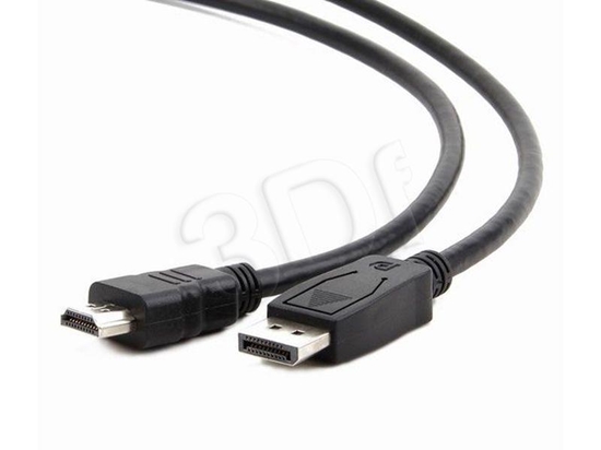 Picture of Gembird CC-DP-HDMI-3M DisplayPort to HDMI cable (not bi-directional), 3m, black