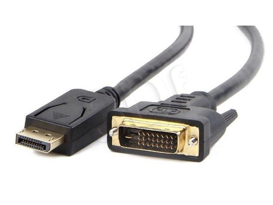Picture of Gembird CC-DPM-DVIM-6 video cable adapter 1.8 m DisplayPort DVI Black