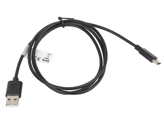 Picture of LANBERG USB CABLE 2.0 TYPE-C(M)-AM 1M, BLACK