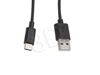 Picture of LANBERG USB CABLE 2.0 TYPE-C(M)-AM 1M, BLACK