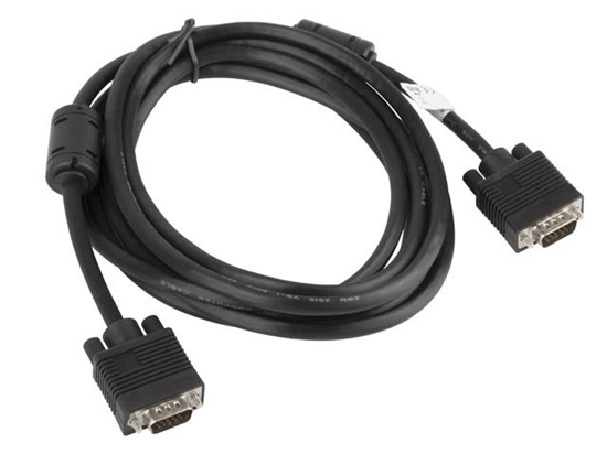 Picture of Lanberg CA-VGAC-10CC-0030-B VGA cable 3 m VGA (D-Sub) Black