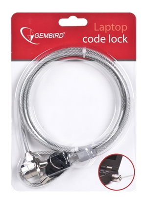 Изображение Gembird LK-K-01 cable lock Silver 1.8 m