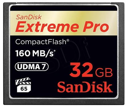 Изображение SanDisk 32GB Extreme Pro CF 160MB/s CompactFlash