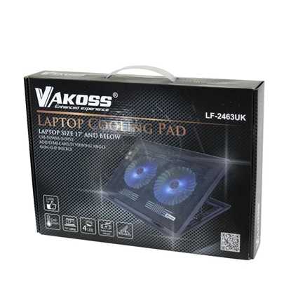 Picture of Vakoss LF-2463 notebook cooling pad 43.2 cm (17") Black