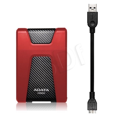 Attēls no ADATA DashDrive Durable HD650 external hard drive 1000 GB Red