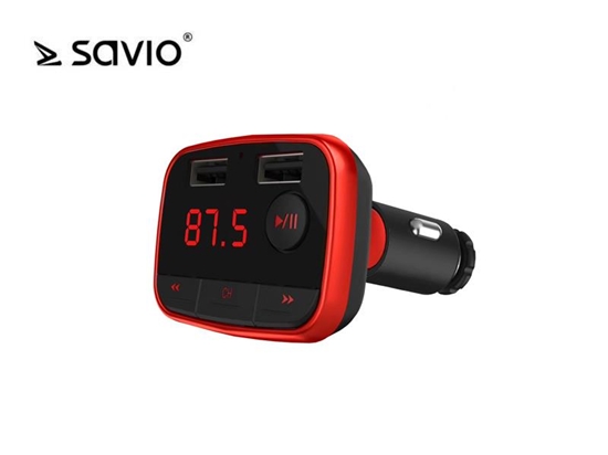 Изображение Savio Bluetooth FM Transmiter TR-10 87.6 - 107.9 MHz Black