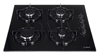 Picture of Bosch POP6B6B10 hob Black built-in Gas 4 zone(s)