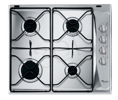 Picture of Whirlpool AKM 268/IX hob Stainless steel built-in Gas 4 zone(s)
