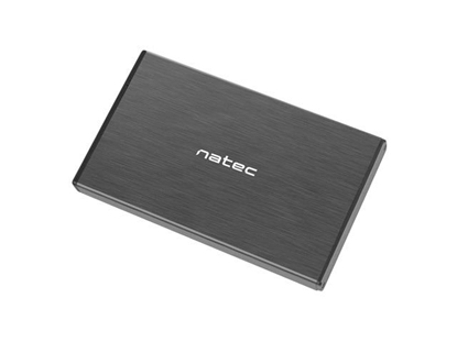Attēls no NATEC RHINO GO enclosure USB 3.0 for 2.5'' SATA HDD/SSD, black Aluminum