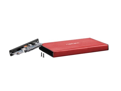 Picture of NATEC HDD ENCLOSURE RHINO GO (USB 3.0, 2.5", RED)