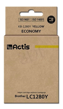 Изображение Actis KB-1280Y ink (replacement for Brother LC-1280Y; Standard; 19 ml; yellow)