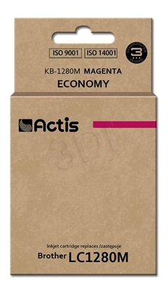 Attēls no Actis KB-1280M ink (replacement for Brother LC-1280M; Standard; 19 ml; magenta)