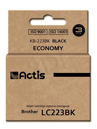 Attēls no Actis KB-223BK ink (replacement for Brother LC223BK; Standard; 16 ml; black)